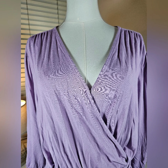 Lauren Ralph Lauren Women's Large  Jersey Peplum Blouse Scottish Black Label - Picture 6 of 14